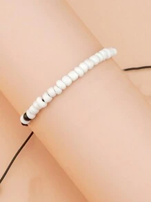 2pcs Valentine's Day Decorations Pinky Promise Matching Bracelet For Couples Soulmate Man Distance Relationship Gifts For Women Men