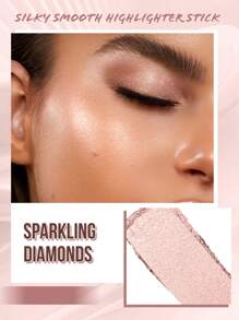 MISSLYN 丝滑高光棒，保湿高光，柔滑高光，易于使用的高光，膏状高光，圣诞礼物，Y2K 冬季高光，持久提亮高光，新手高光，膏状高光，纯素，无动物实验 - #1 Sparkling Diamonds - 查看 4