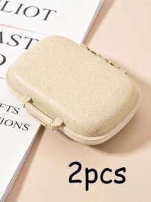 1pc 8-Compartment Pill Case, Portable Sealed Medicine Box, Mini Portable Pills Organizer Case, Waterproof And Moisture-Proof Travel Medicine Storage Box Small Pill Box With Separate Layers, Pocket Pill Box, Dispenser For Purse Vitamin Fish Oil Compartments Container Medicine Box, Medicine Organizer, Suitable For Outdoor Camping, Hiking, Fishing, Moisture-Proof, Mountaineering, And Travel