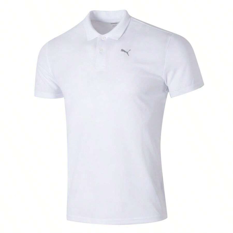 Puma Áo thun thể thao tập luyện thoáng khí cho nam, áo polo tay ngắn, 521933-02 - trắng - Xem 1