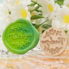 CYFUN DESIGN 1 PC Happy Birthday/With Love/Thank You Words Pattern Wax Seal Stamp Head NO Handle Detachable Sealing Stamp Stamp Head For Letter Invitation Card Wedding Gift Package Holidays,Back To School,School Supplies