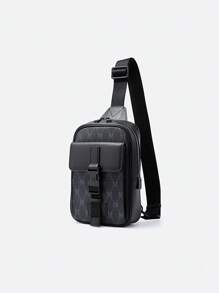 FION New Men's Crossbody Shoulder Bag Retro Small Square Bag Men Business Bag NNMMJNC042