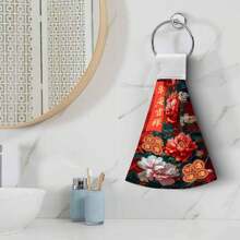 1/2pcs Chinese New Year Spring Festival Hand Towels And Dishclothes Sets Dish Tea Home Decor Accessories Fall Winter Cute House Decorative Apartment Must Have Housewarming New Home Gift Idea For Women Men Mom Mother Grandma Wife Christmas Eve Gift