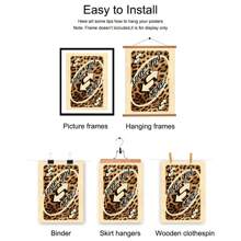 1PC Unframed Love You More Leopard Retro Art Poster Aesthetic Room Dopamine Decor Funky Painting Canvas Print Minimalist Fashion Wall Picture For Dorm, Apartment, Living Room, Bedroom, Modern Home Decoration