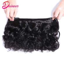 3 Bundles Human Hair Loose Wave Hair Extensions, 100% Unprocessed Virgin Hair, Natural Black, Dyeable, No Shedding - Black - View 6