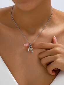 1 Pc Stylish Letter Design Personalized Necklace, Elegant Gift For Women On Dates, Parties, Holidays