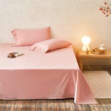 A Set Of 200*220CM Sheets, Single Pieces Of Solid Color Washed Cotton Quilt Sheets, Single Student Dormitory Brushed Kang Sheets - Four Seasons Single Sheets, Bed Sheets, Bed Covers, Single Cotton Bedspreads - Solid Color - Simple Classic All-Match - Multi-Color And Multi-Size - Wine Red - Dark Green - Light Green - Dark Gray - Purple - White - Black - Khaki - Navy Blue - 200*220CM - Cotton Satin Silk Cotton Satin Cotton