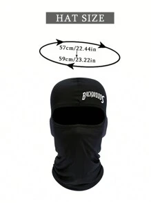 3pcs/2pcs/1pc Letter Print Ski Mask Balaclava Face Mask For Men Women UV Protection Windproof Scarf For Snowboard Motorcycle - Multicolor - View 4
