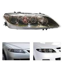 Halogen Headlights Assembly Fit For Right Side Headlamp Black Housing Headlight
