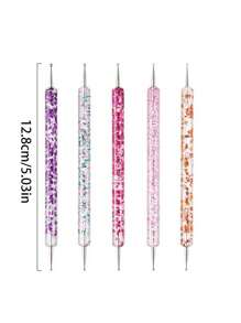 15-delige set nagelkunstkwasten, inclusief gelnagellakkwasten, nagelborstels en andere manicure-instrumenten