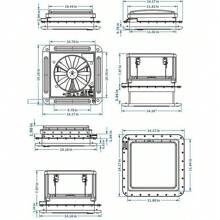 Roof Ventilation Fan Camper Van Motorhome RV Caravan Skylight Vent W/ LED Light - 1 - View 6