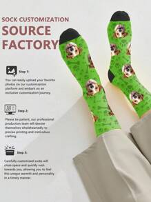 1 Pair Custom Face Socks, Custom Photo Sock, Custom Printed Socks, Personalized Funny Face Socks, Custom Picture Socks, Put Any Face On The Socks, Anniversary Gift, Valentine Gift, Birthday Gift