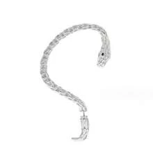 1pc Flash Zirconia Wing Ear Clips Without Ear Holes Female Simple Ear Hanging &The Best Choice For Gifts - Silver - View 4