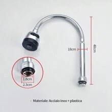 Rubinetto universale per lavandino, girevole, accessori per il bagno estivi per la casa