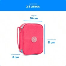 Pencil Case Box Organizer Large Capacity School Bag Multifunctional Makeup Pen Bag With Strap Male Female 100 Pens Creative Colorful - 藍色 - 查看 3