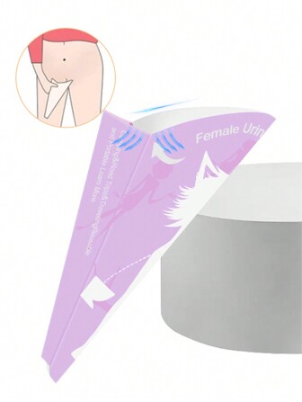 30/20/10 件便携式一次性女性尿漏斗，紧凑可折叠设计 - 一次性女性站立排尿装置，适用于旅行、露营、徒步旅行、卫生清洁配件