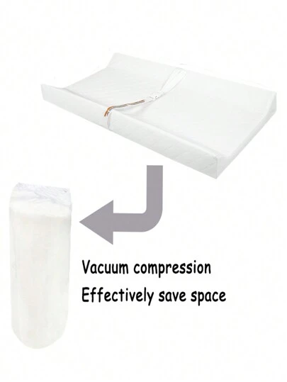 Skötbordsunderlägg till blöjblöja, inklusive vattentätt skötöverdrag och fästrem, skötmatta för byrå, skötbord, standardstorlek (40 x 86 cm)