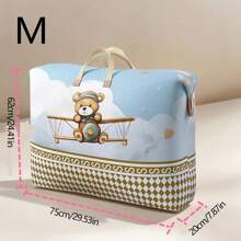 1/3pcs Non-Woven Fabric Foldable Storage Bag, Waterproof Moth-Proof Thickened Quilt Storage Bag, Large Capacity Carrying Bag For Home Moving, Packing, Travelling, Gifts For Friends And Families, Suitable For All Seasons Bag For School School Accessories School Stuff