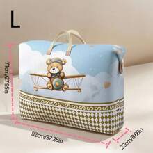 1/3pcs Non-Woven Fabric Foldable Storage Bag, Waterproof Moth-Proof Thickened Quilt Storage Bag, Large Capacity Carrying Bag For Home Moving, Packing, Travelling, Gifts For Friends And Families, Suitable For All Seasons Bag For School School Accessories School Stuff