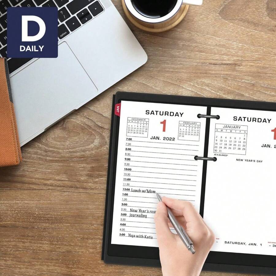 At A Glance Daily Desk Calendar Refill