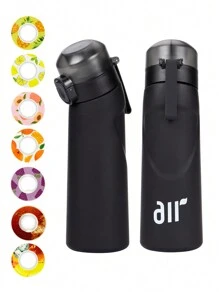 1PC Flavored Water Bottle, Bottle Starter Set, Drinking Bottle With One Random Flavoured Pods Suitable For Gyms, Schools, Flavored Water Bottle,Back To School