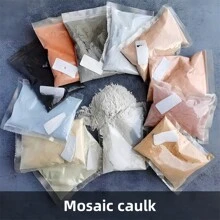 100g Mosaic Filler Powder, Colorful Grout Filler Powder, Handmade White And Colored