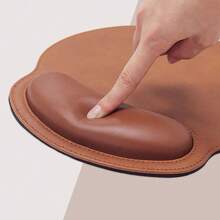 Custom Leather Mouse Pad With Wrist Rest - Perfect Gift For Dad Or Boss - Ideal For Him & Her - Personalized Mouse Pad - Great Teacher Gift And Office Supplies - Available In Black, Brown, And Gray - A Stylish And Functional Addition To Any Workspace - Thoughtful Gift For Birthdays, Holidays, Or Special Occasions! Back To School