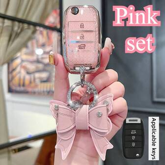 Funda de llave de coche plegable de TPU de moda, apta para modelos Kia K5 K3 KX3 Rio Optima, accesorios de llave sin llave para automóviles