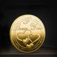 1 Stück Glücksmarke: Moderne Metallhandwerkskunst, Valentinstaggeschenk