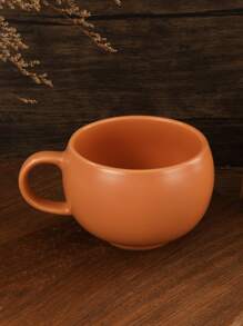 1 Elegantly Designed Ceramic Mug, Matte Finish, Latte Coffee Cup, Sophisticated Tea Cup, Unique Pattern, Hand Wash Only, Reusable, Round Shape, Non-Slip, Multi-Purpose, Suitable For Christmas, Thanksgiving