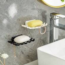 Rooster Zeepkist Groothandel Creatieve Imitatie Rotan Plastic Muur Gemonteerd Punch-Free Toilet Badkamer Afvoer Zeepkist