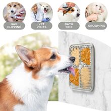 2pcs Lick Mat + Scraper For Dogs, Dog Lick Mat With Suction Cups, Dog Food Mat And Slow Feeder Cat Bowl For Dog Anxiety Relief, Dog Enrichment Toys For Dog Bathing Station