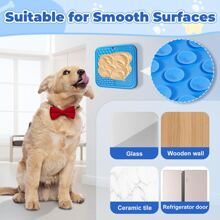 2pcs Lick Mat + Scraper For Dogs, Dog Lick Mat With Suction Cups, Dog Food Mat And Slow Feeder Cat Bowl For Dog Anxiety Relief, Dog Enrichment Toys For Dog Bathing Station