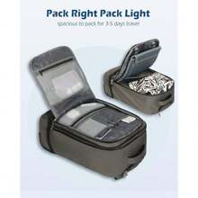 42L Carry On Rolling Backpack With Wheels Large Flight Approved Hand Luggage Rucksack For 17inch Laptop Gray - Gray2024-Backpack - View 7