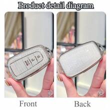 3 Buttons TPU Car Key Cover, Fit For Toyota RAV4, Camry, Avalon, Prius, GT86 Models, Beautiful Gift For Car Owners