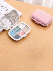 1pc 8-Compartment Pill Case, Portable Sealed Medicine Box, Mini Portable Pills Organizer Case, Waterproof And Moisture-Proof Travel Medicine Storage Box Small Pill Box With Separate Layers, Pocket Pill Box, Dispenser For Purse Vitamin Fish Oil Compartments Container Medicine Box, Medicine Organizer, Suitable For Outdoor Camping, Hiking, Fishing, Moisture-Proof, Mountaineering, And Travel