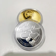 1 Stück Glücksmarke: Moderne Metallhandwerkskunst, Valentinstaggeschenk