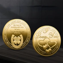 1 Stück Glücksmarke: Moderne Metallhandwerkskunst, Valentinstaggeschenk