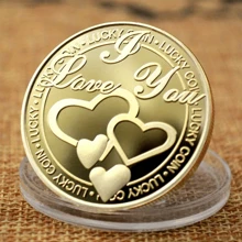 1 Stück Glücksmarke: Moderne Metallhandwerkskunst, Valentinstaggeschenk