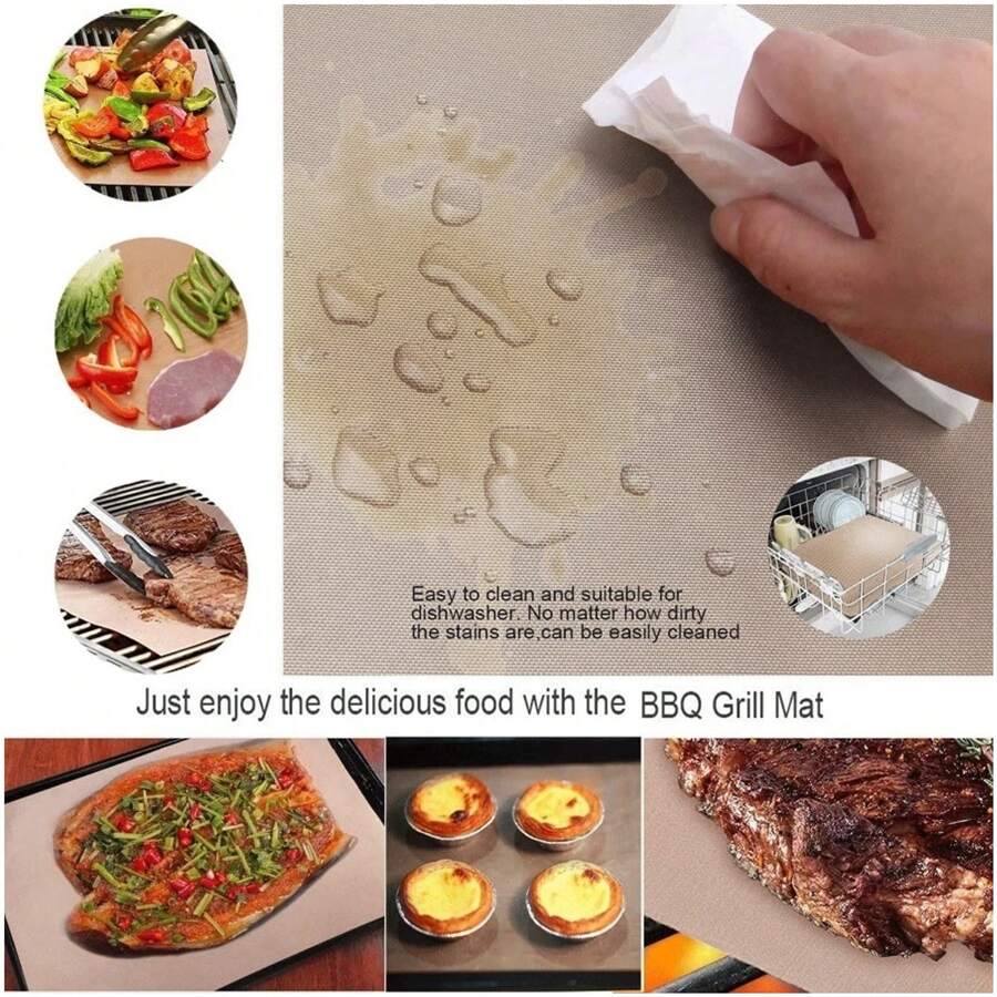Homey 10-Pack Flexible Reusable And Resizable Non Stick Teflon Food