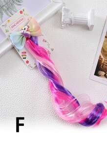 1/2 chiếc kẹp tóc giả nhiều màu hình kỳ lân cho trẻ em Phụ kiện tóc kẹp tóc cho bé gái tóc giả xoắn bím tóc mũ đội đầu kẹp tóc kẹp tóc - Nhiều màu - Xem 18