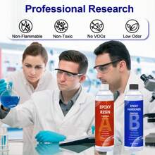 1:1 AB Clear Epoxy Resin Kit, 500/200/100ml Epoxy Resin Glue High Adhesives Sealers Crystal Clear Hardener,DIY Jewelry Making,Coatings,Wood,Resin Molds,Artisans And Beginner's Choice - Many - View 4