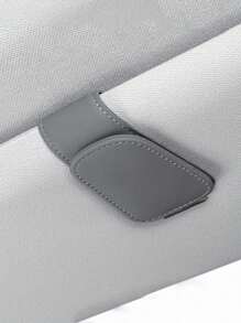 1 件装汽车遮阳板眼镜夹，超细纤维汽车眼镜架，多功能遮阳板夹，可夹太阳镜、卡片、文件 - 均碼 - 查看 14