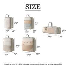 Compression Travel Organizer Bag Set Of 5 Luggage Expansion Bag Travel Clothes Storage Bag