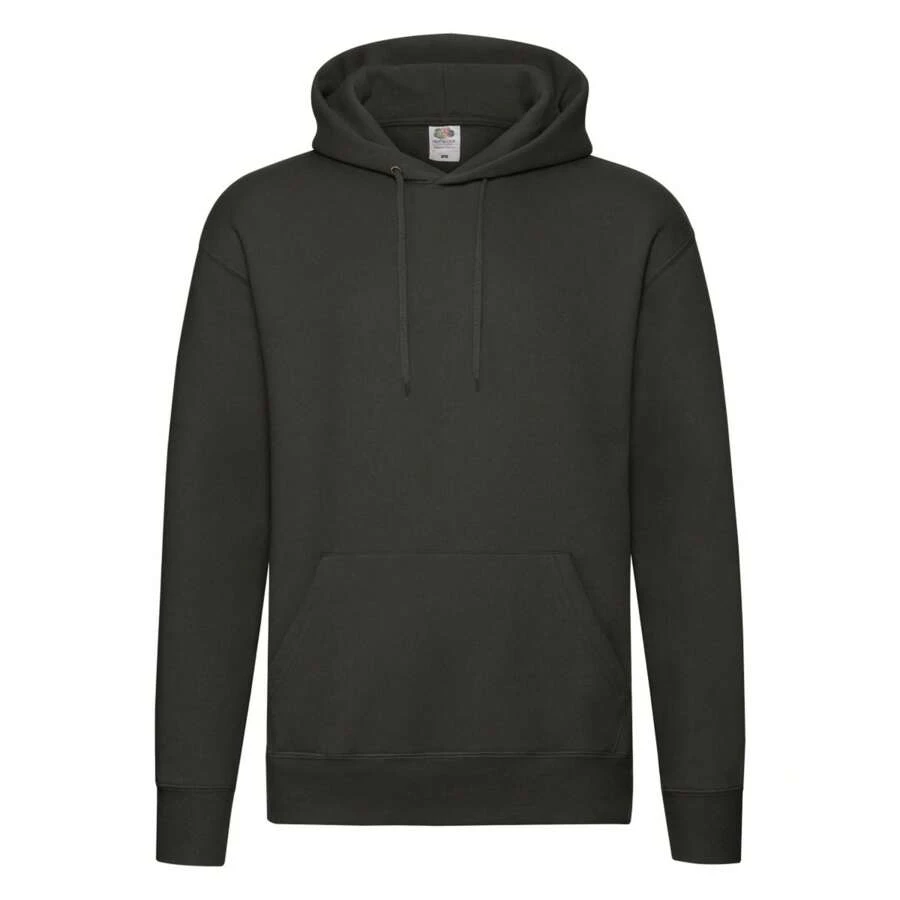 Fruit of the Loom Mens Premium Hoodie (Charcoal) - 280gsm 70% Ringspun Cotton/30% Polyester - 灰色 - 查看 1