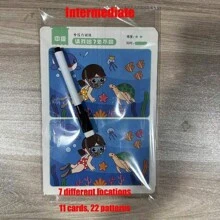 1 Set Educational Drawing Game - Find The Difference Concentration Training Cards, Erasable Paper Material, Progressive Difficulty Levels, Enhances Observation Skills, The Perfect Choice For New Year, Easter, Birthday Gifts, And Small Party Gifts
