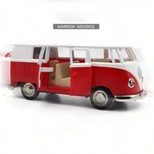 Simulation 1: 36 Alloy Bus T1 Model Children's Toy Car Decoration Return Car Model Boy Toy Gift Room Decoration Winter Gifts Color Block Color Blocks ,Toys For Boys ,Boys Bedroom ,Car Toy