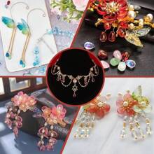 200Pcs Teardrop Glass Beads 9x6x5mm Transparent Water Drop Crystal Glass Beads Random Mixed Czech Glass Beads Mixed Color Beads Charm For DIY Jewelry Making CraftHole:1mm - Multicolor - View 7