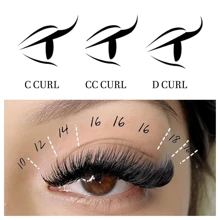 VEYES Easy Fan Volume Lash Extensions 03 05 07 C/CC/D Curl Mixed & Single Length Tray, Matte Black Self Fanning Eyelashes, Professional Supplies For Lash Techs