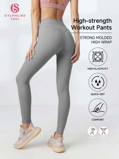 SLOLI Reckless Lolita 女式高腰紧身瑜伽裤，保暖内衬运动长裤健身紧身裤，秋冬